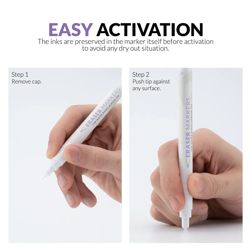 Metallic Series Markers * 2 Eraser