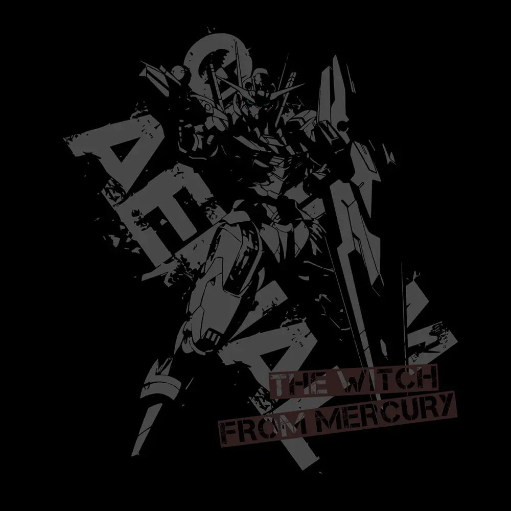 Gundam Aerial T-Shirt / Black-XL