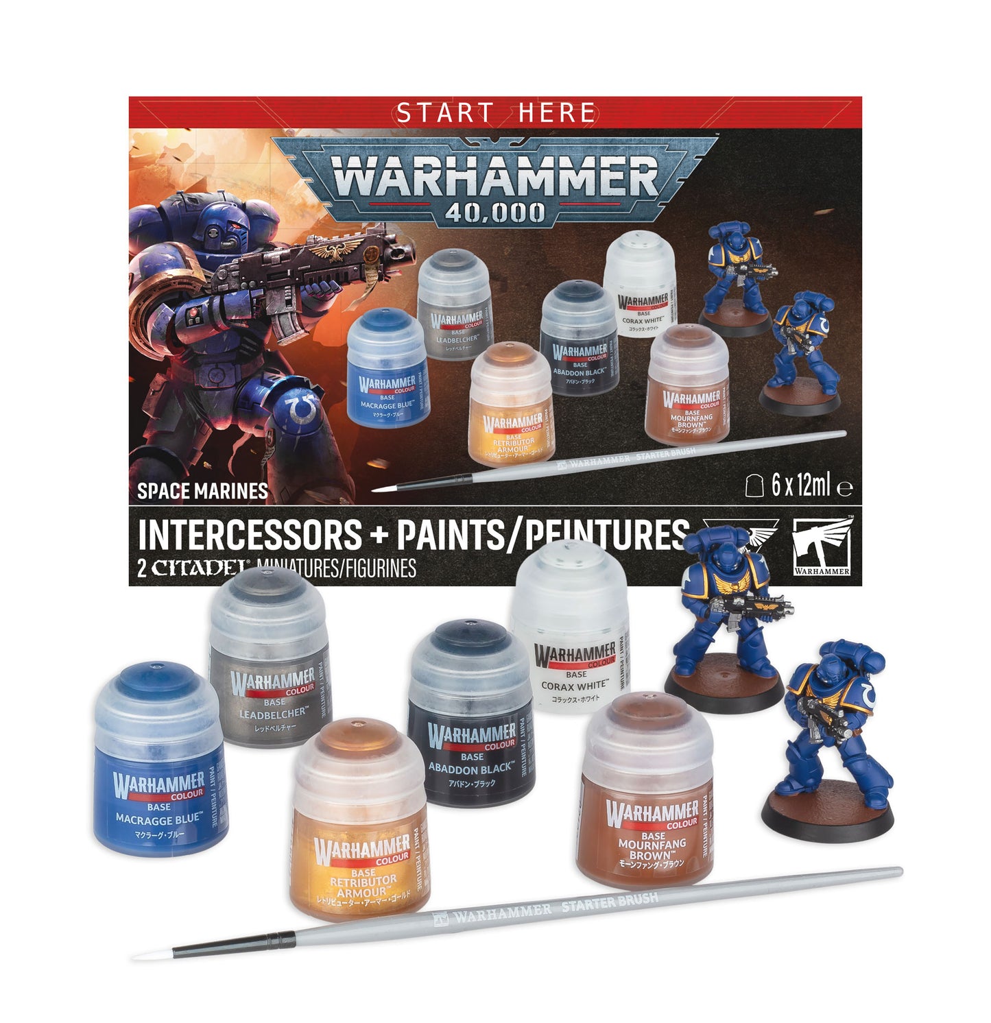 Space Marines Intercessors Plus Paints