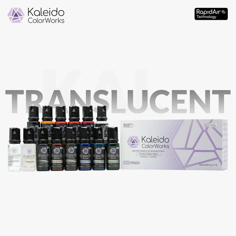 12 Clear Colors Set