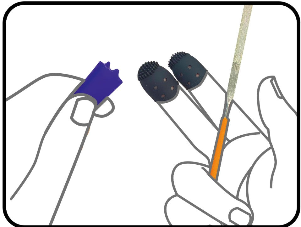 The Finger Broom (Blue)