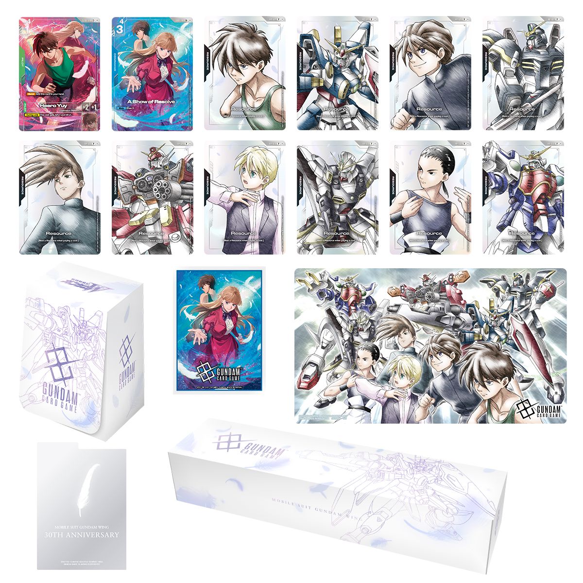 GUNDAM CARD GAME Premium Accessory Set -Mobile Suit Gundam Wing