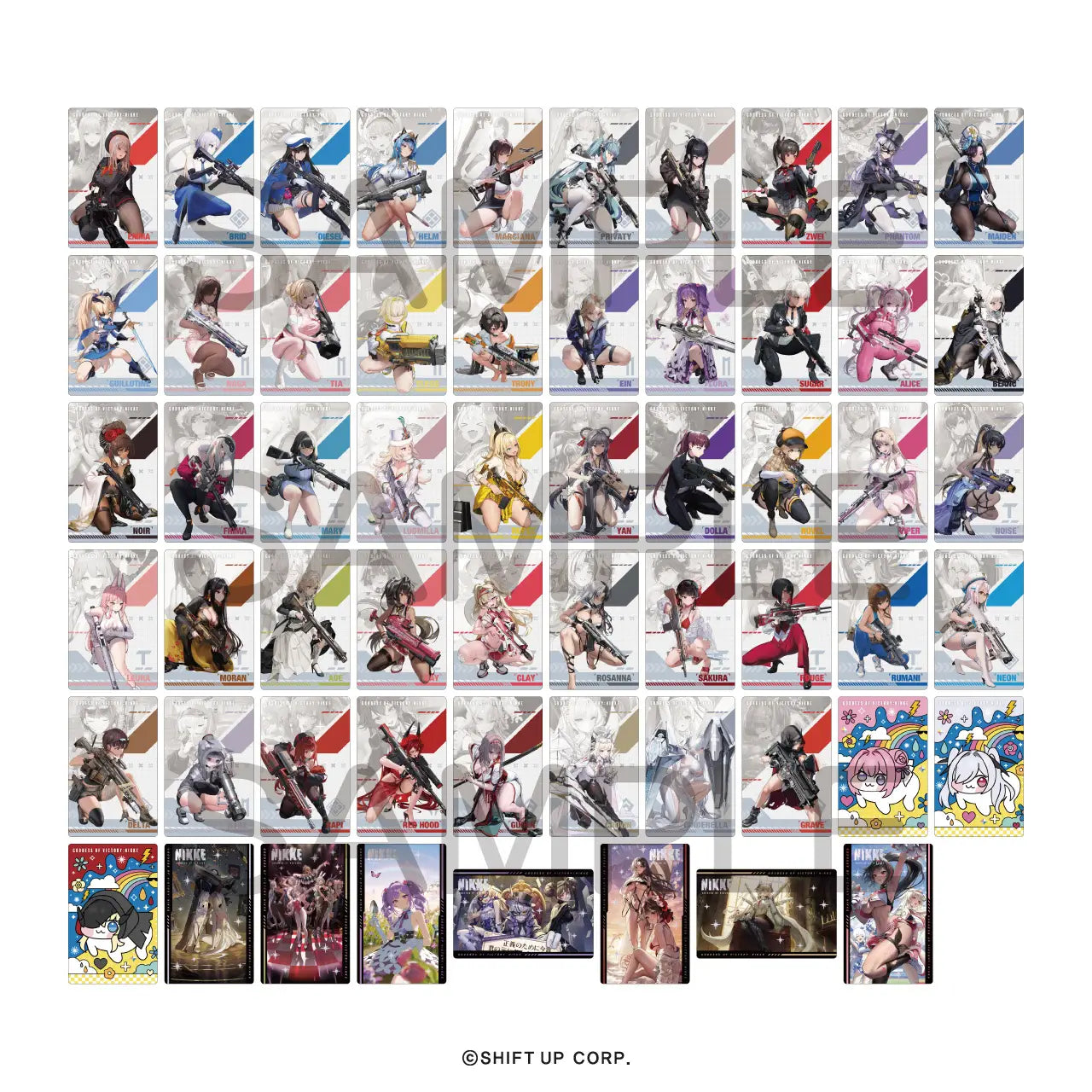 Goddess Of Victory: Nikke: Gun Girl Metal Card Collection Vol. 3: 1Box (10pcs)