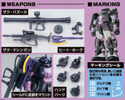 HGUC 1/144 MS-06R Black Tri-Stars Zaku