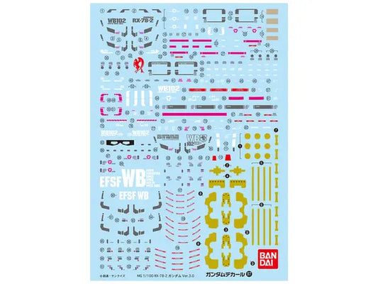 GD97 MG Gundam Ver.3.0 Decal