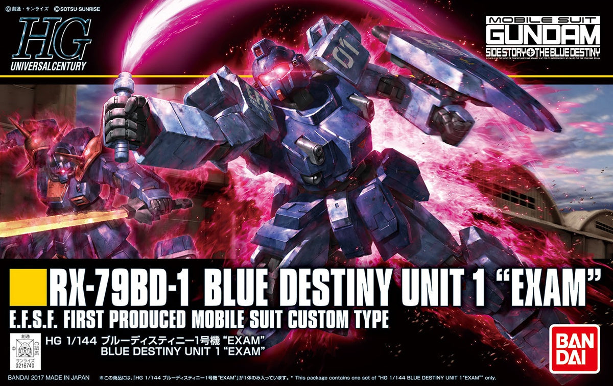 HGUC 1/144 RX-79BD-1 Blue Destiny Unit 1 EXAM