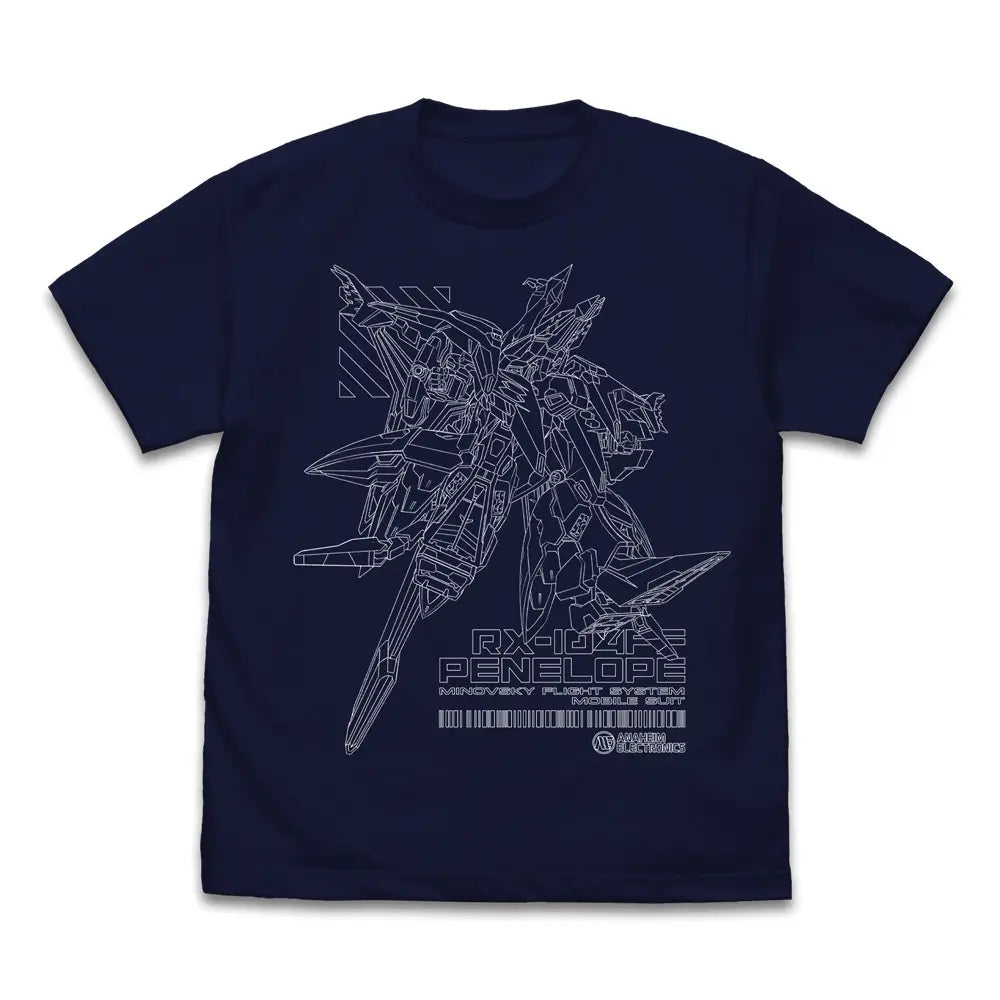 Mobile Suit Gundam: Hathaway's Flash: Penelope T-shirt Navy L