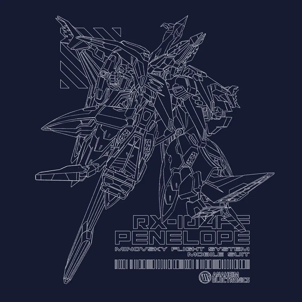 Mobile Suit Gundam: Hathaway's Flash: Penelope T-shirt Navy L