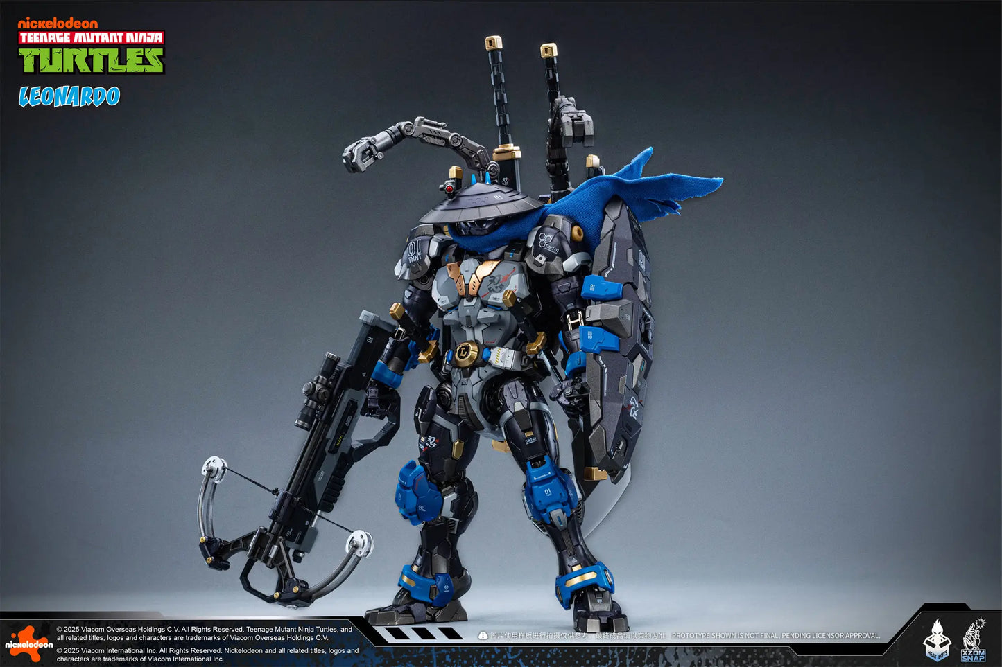Teenage Mutant Ninja Turtles Leonardo Alloy Movable Figure (40th Anniversary Ver.)