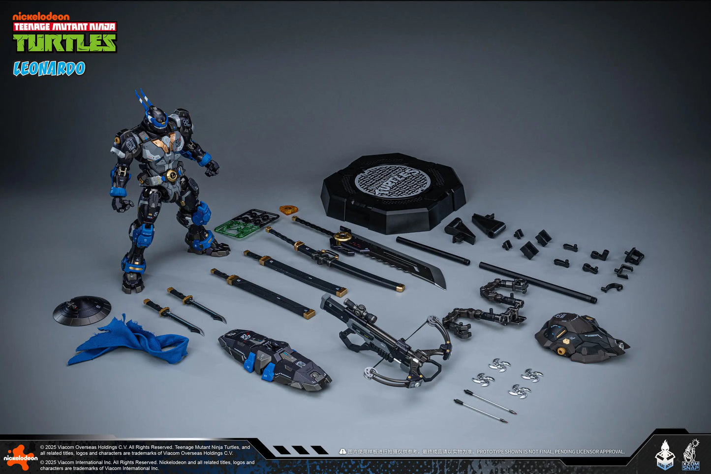 Teenage Mutant Ninja Turtles Leonardo Alloy Movable Figure (40th Anniversary Ver.)