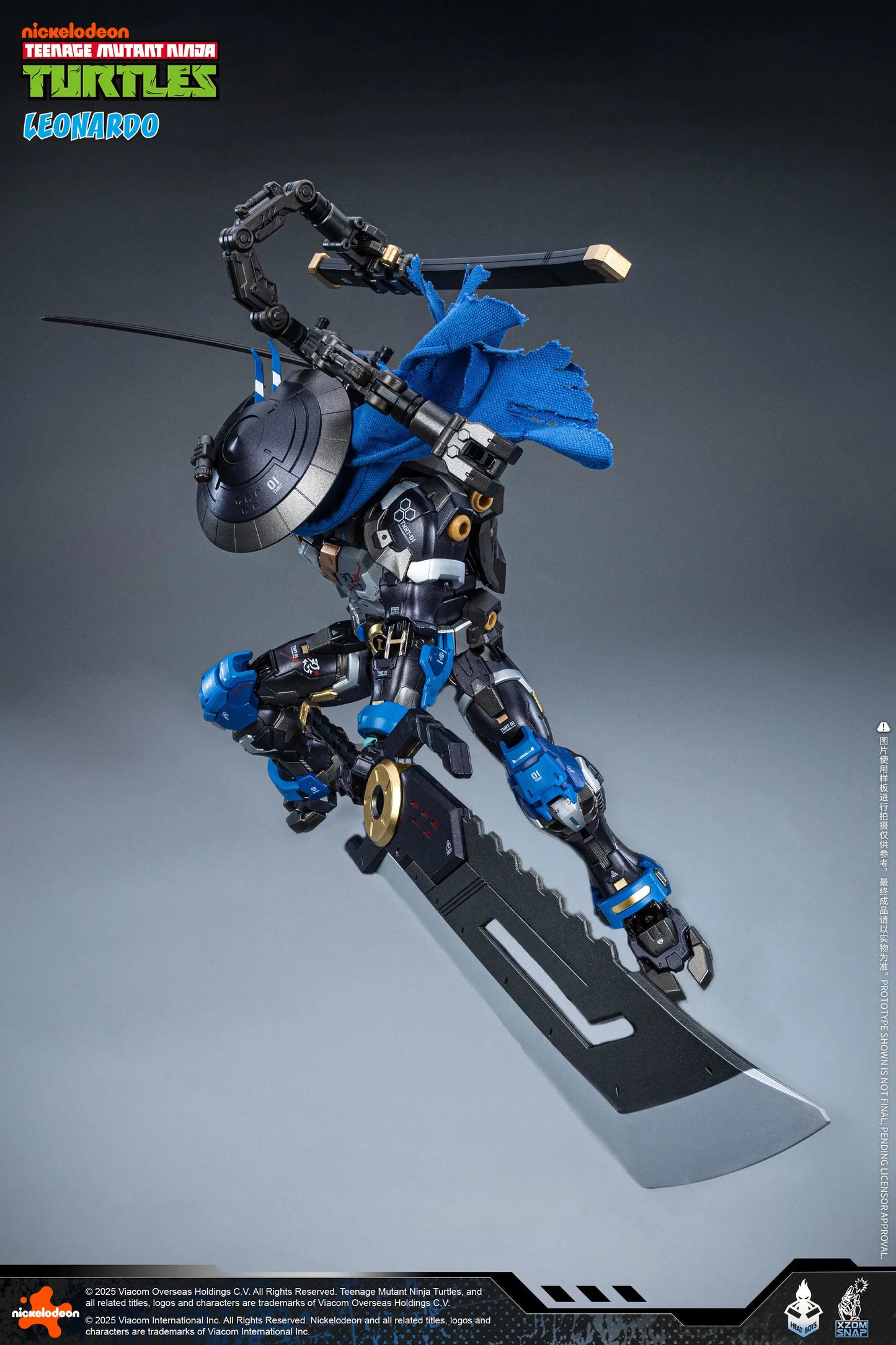 Teenage Mutant Ninja Turtles Leonardo Alloy Movable Figure (40th Anniversary Ver.)