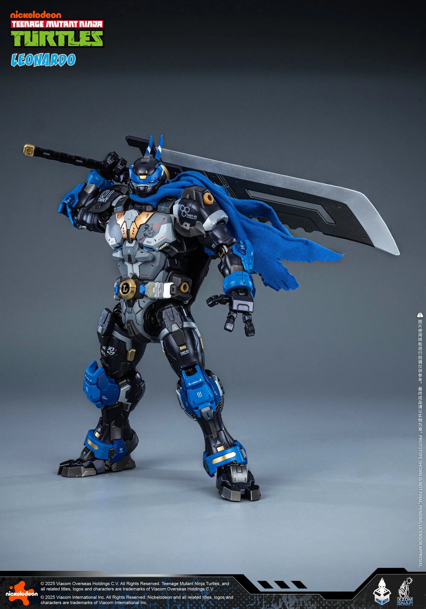 Teenage Mutant Ninja Turtles Leonardo Alloy Movable Figure (40th Anniversary Ver.)