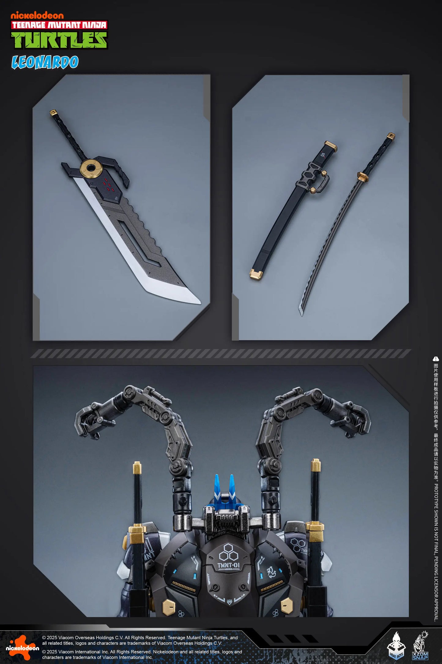 Teenage Mutant Ninja Turtles Leonardo Alloy Movable Figure (40th Anniversary Ver.)