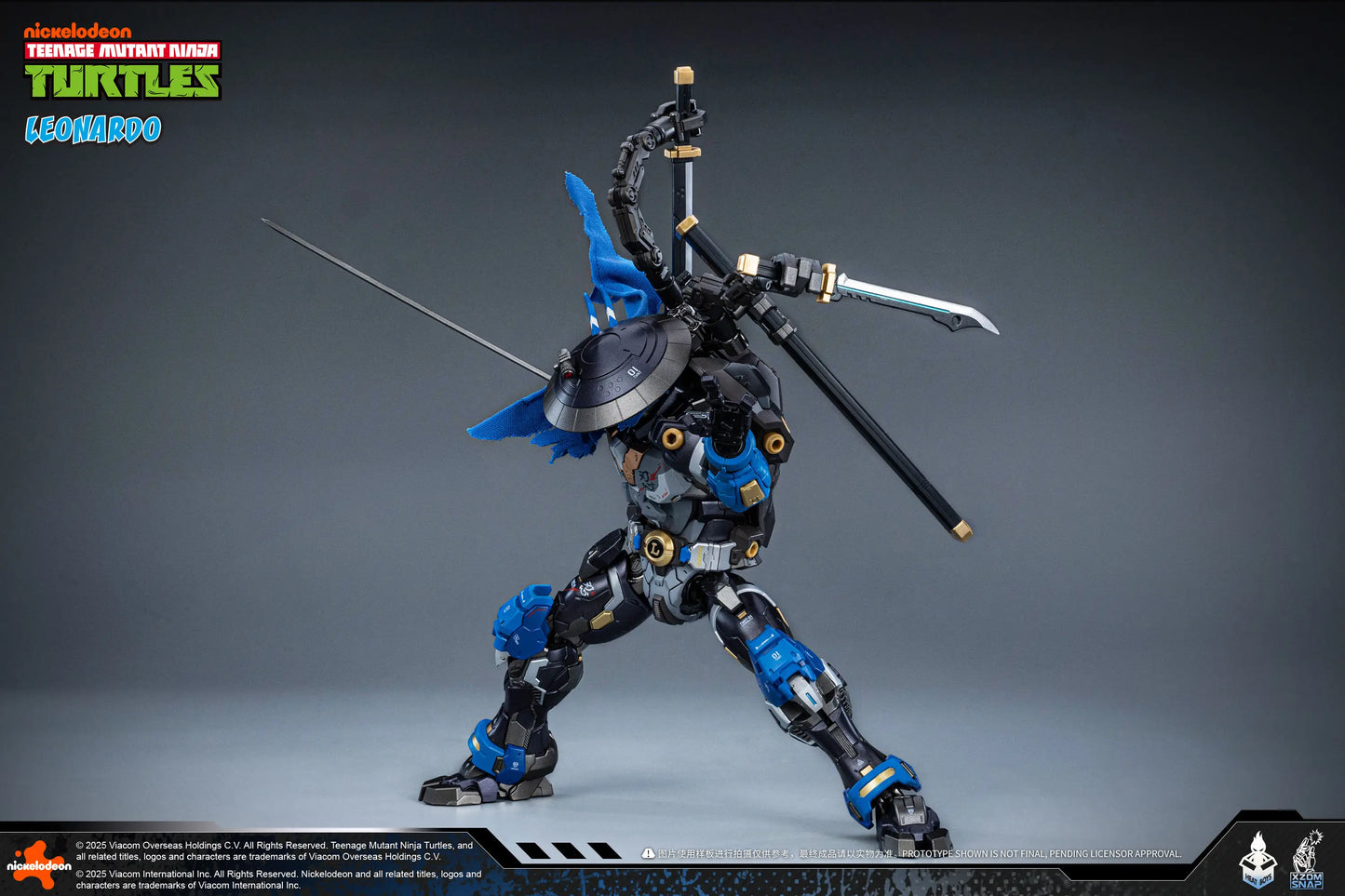 Teenage Mutant Ninja Turtles Leonardo Alloy Movable Figure (40th Anniversary Ver.)