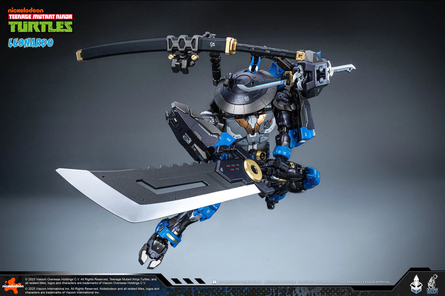 Teenage Mutant Ninja Turtles Leonardo Alloy Movable Figure (40th Anniversary Ver.)