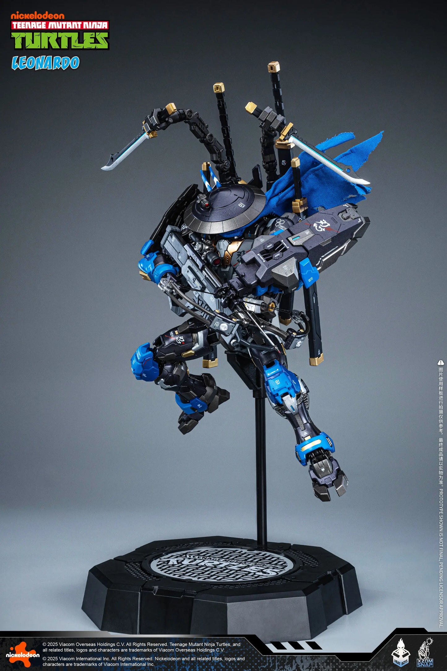 Teenage Mutant Ninja Turtles Leonardo Alloy Movable Figure (40th Anniversary Ver.)