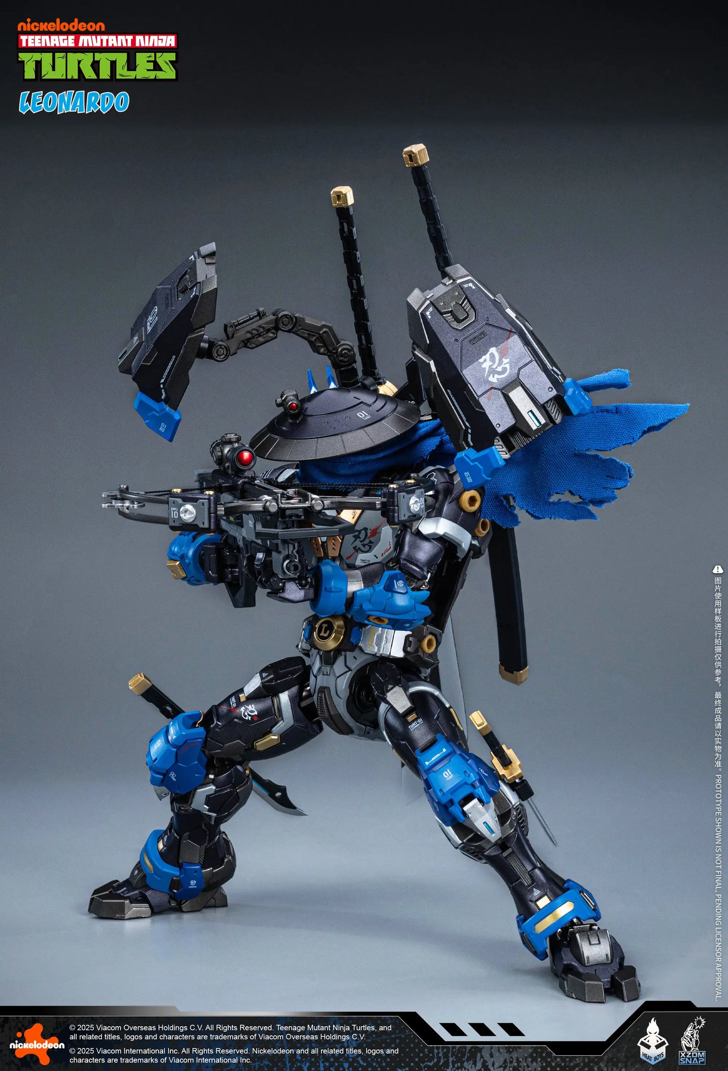 Teenage Mutant Ninja Turtles Leonardo Alloy Movable Figure (40th Anniversary Ver.)