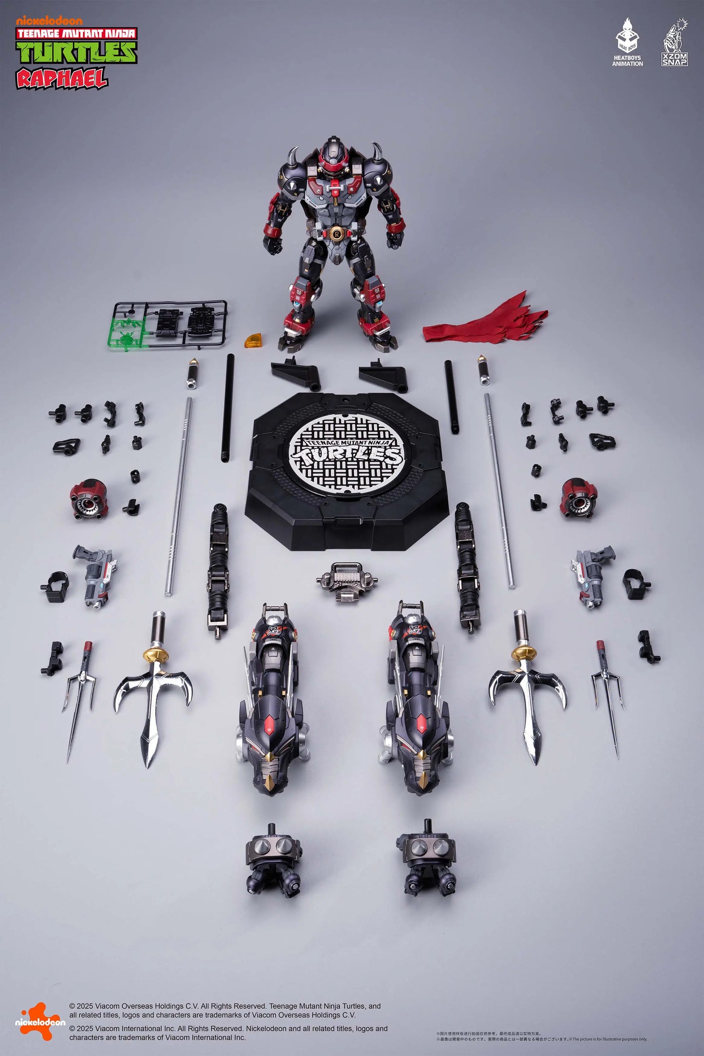 Teenage Mutant Ninja Turtles Raphael Akasatsu Alloy Movable Figure