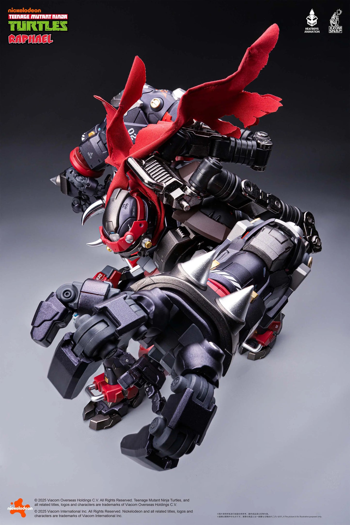 Teenage Mutant Ninja Turtles Raphael Akasatsu Alloy Movable Figure