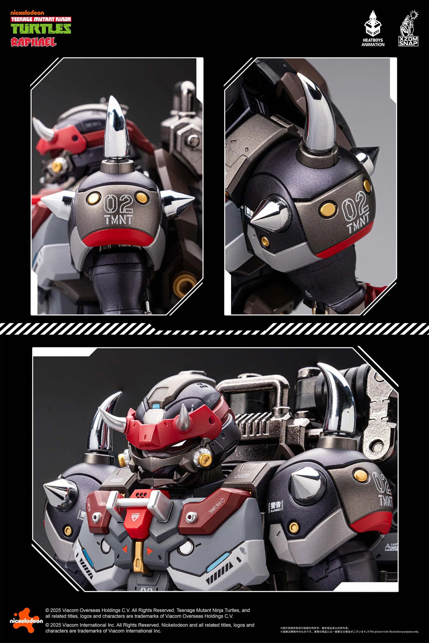 Teenage Mutant Ninja Turtles Raphael Akasatsu Alloy Movable Figure