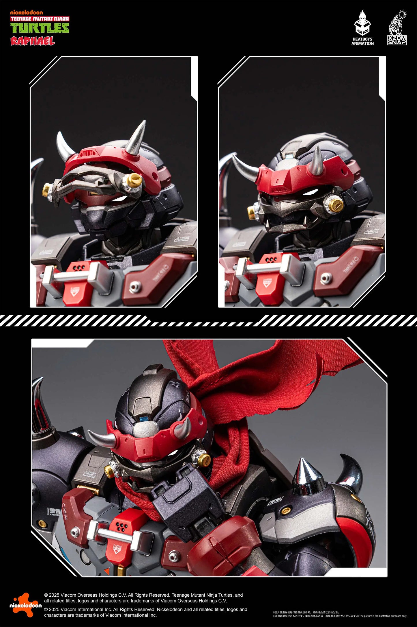 Teenage Mutant Ninja Turtles Raphael Akasatsu Alloy Movable Figure