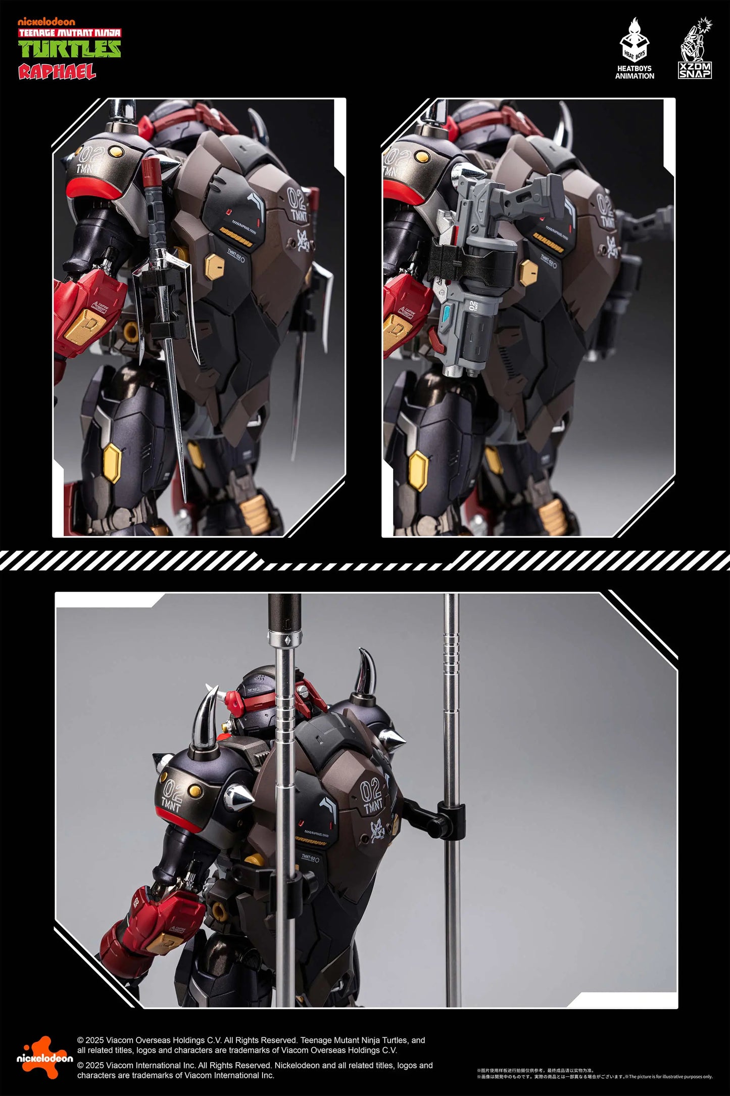 Teenage Mutant Ninja Turtles Raphael Akasatsu Alloy Movable Figure