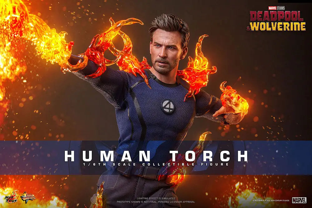 1/6 Movie Masterpiece - Fully Poseable Figure: Deadpool & Wolverine - Human Torch