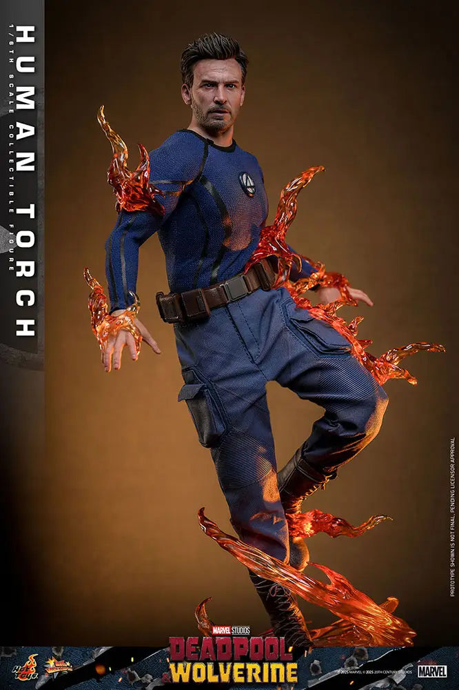 1/6 Movie Masterpiece - Fully Poseable Figure: Deadpool & Wolverine - Human Torch