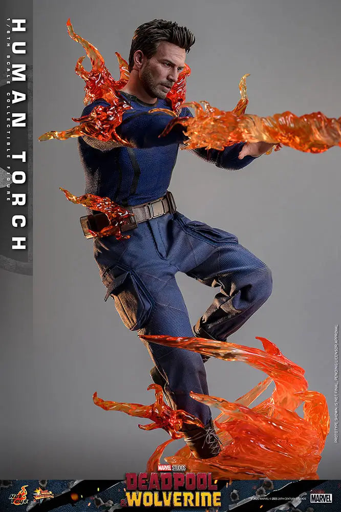 1/6 Movie Masterpiece - Fully Poseable Figure: Deadpool & Wolverine - Human Torch