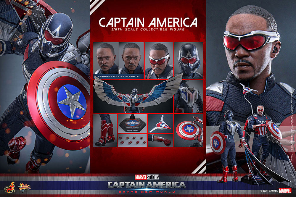 1/6 Movie Masterpiece - Fully Poseable Figure: Captain America: Brave New World - Captain America