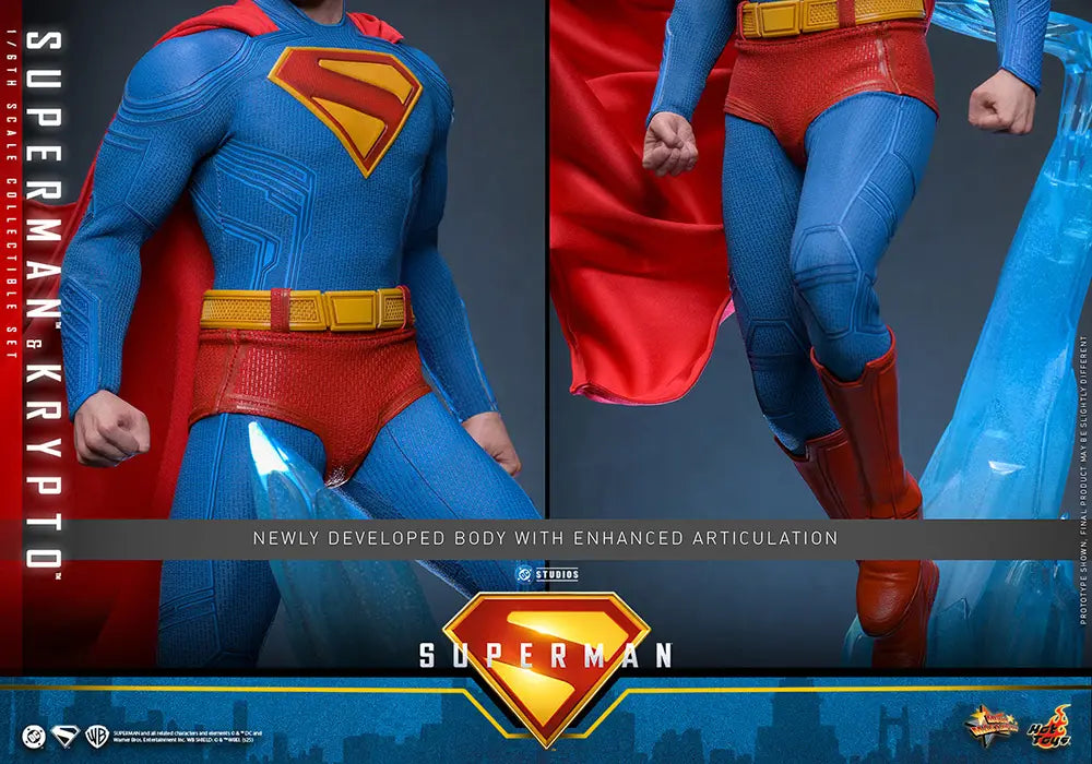 1/6 Movie Masterpiece - Fully Poseable Figure: Superman (2025) - Superman & Krypto