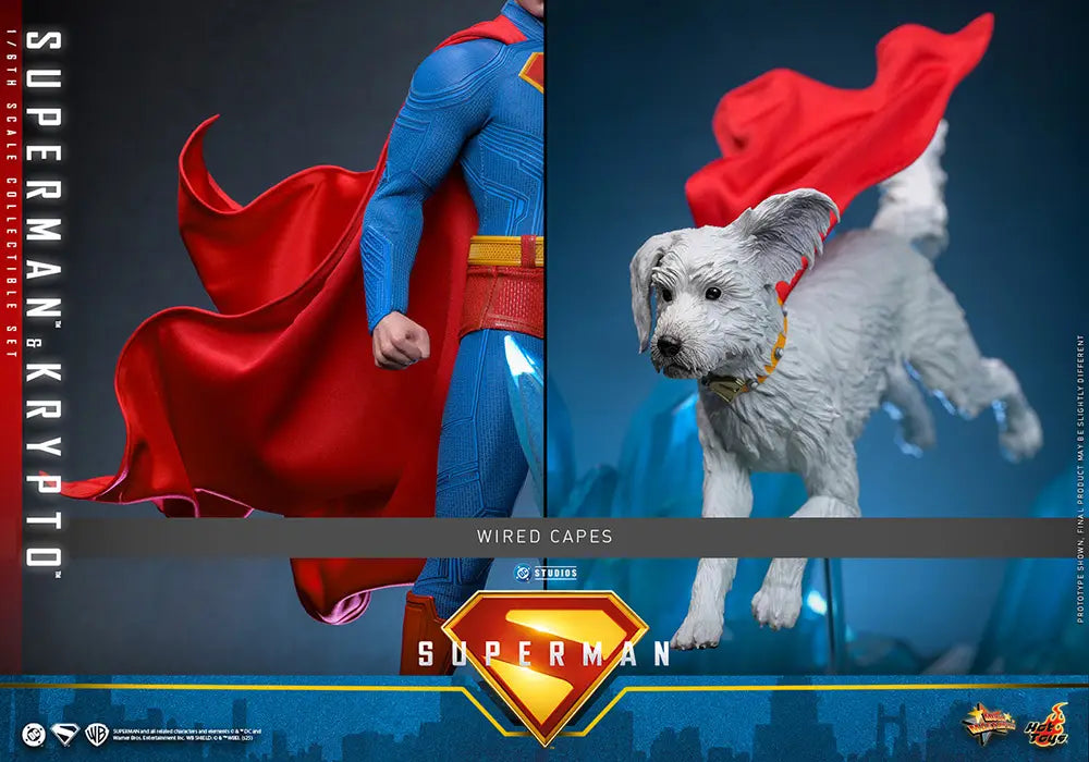 1/6 Movie Masterpiece - Fully Poseable Figure: Superman (2025) - Superman & Krypto