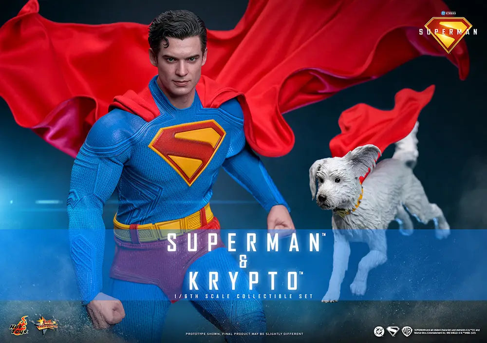 1/6 Movie Masterpiece - Fully Poseable Figure: Superman (2025) - Superman & Krypto