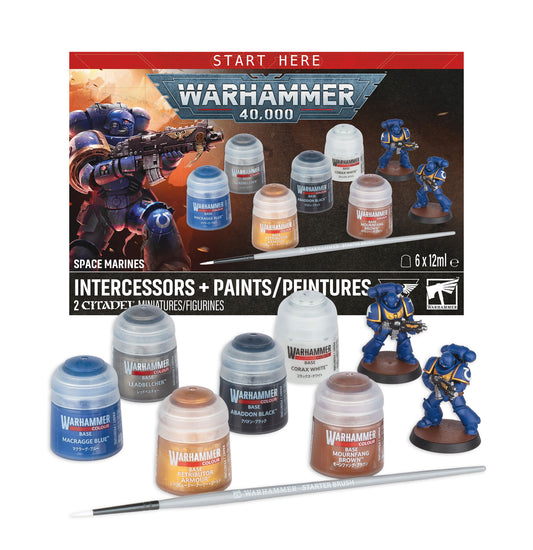 Space Marines Intercessors Plus Paints