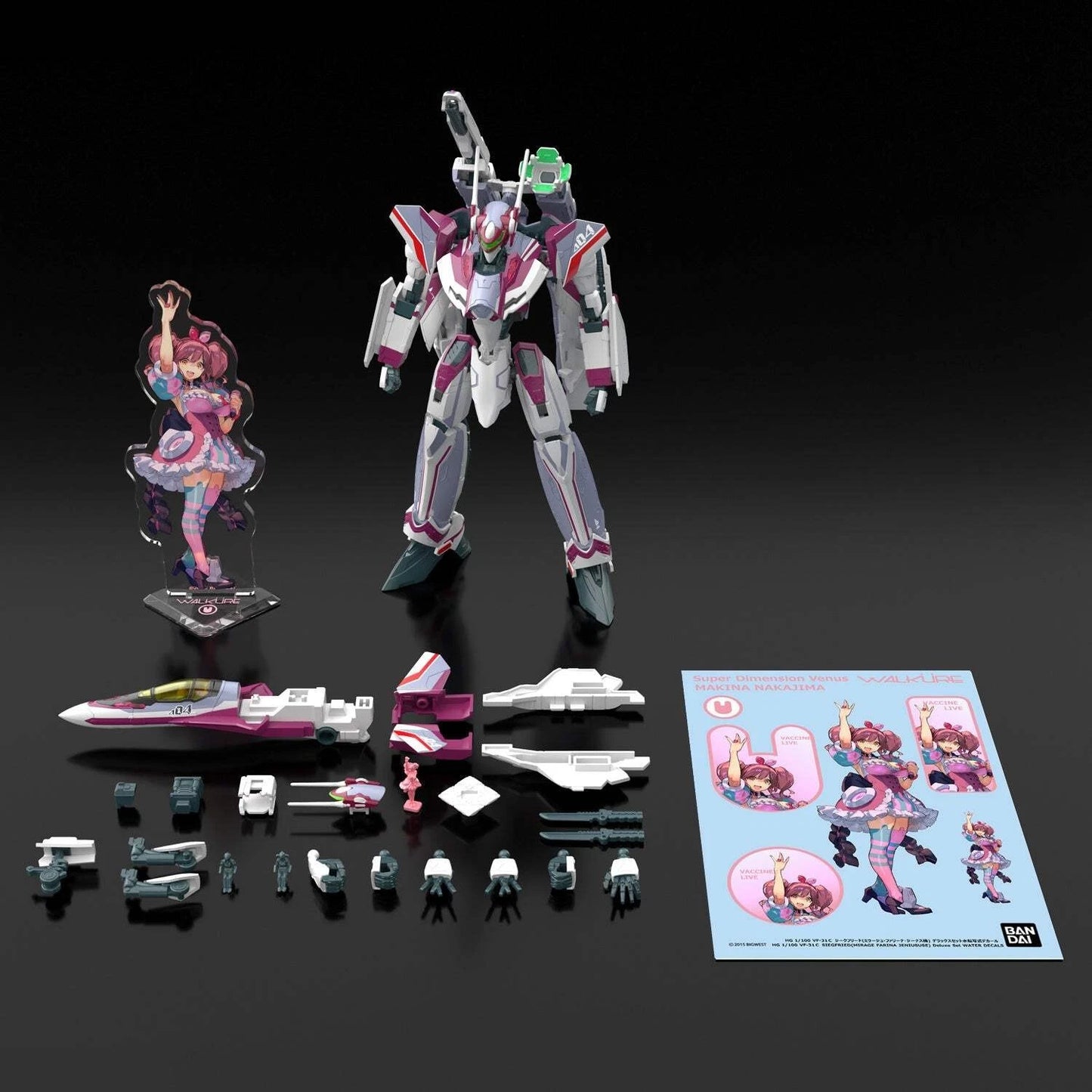 1/100 HG VF-31C Siegfried (Mirage Farina Jenius) Deluxe Set
