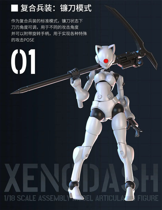 3 min project Series Xenodash Plastic Model Kit (White)