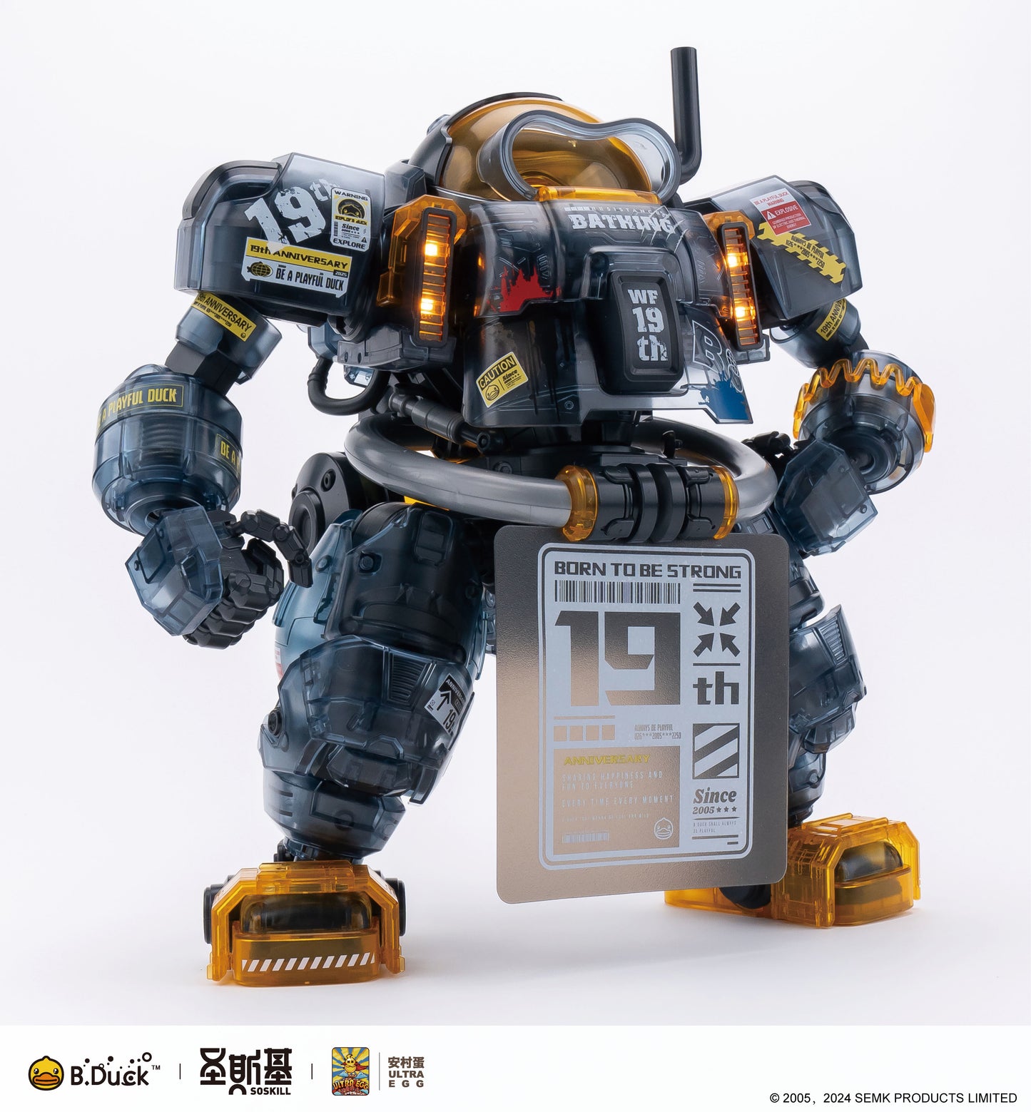 SOSKILL x ULTRA EGG SpaDuck 19th Anniversary Black Samurai Limited Edition Plastic Model Kit