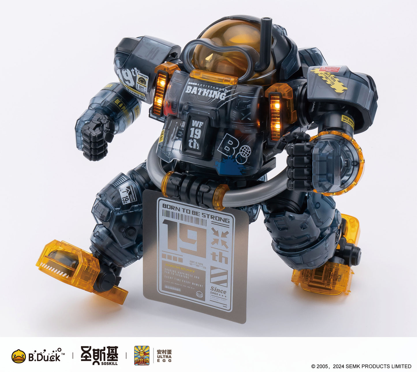 SOSKILL x ULTRA EGG SpaDuck 19th Anniversary Black Samurai Limited Edition Plastic Model Kit