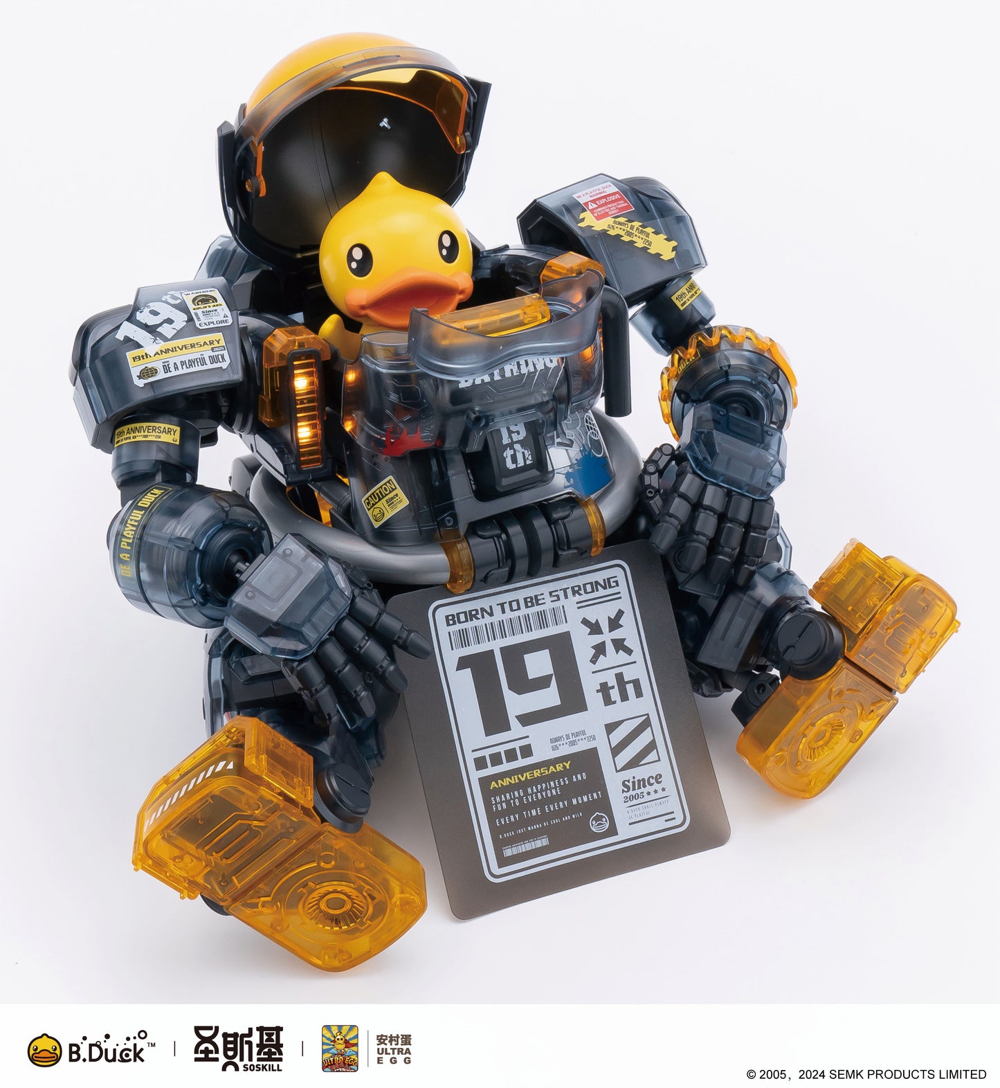 SOSKILL x ULTRA EGG SpaDuck 19th Anniversary Black Samurai Limited Edition Plastic Model Kit