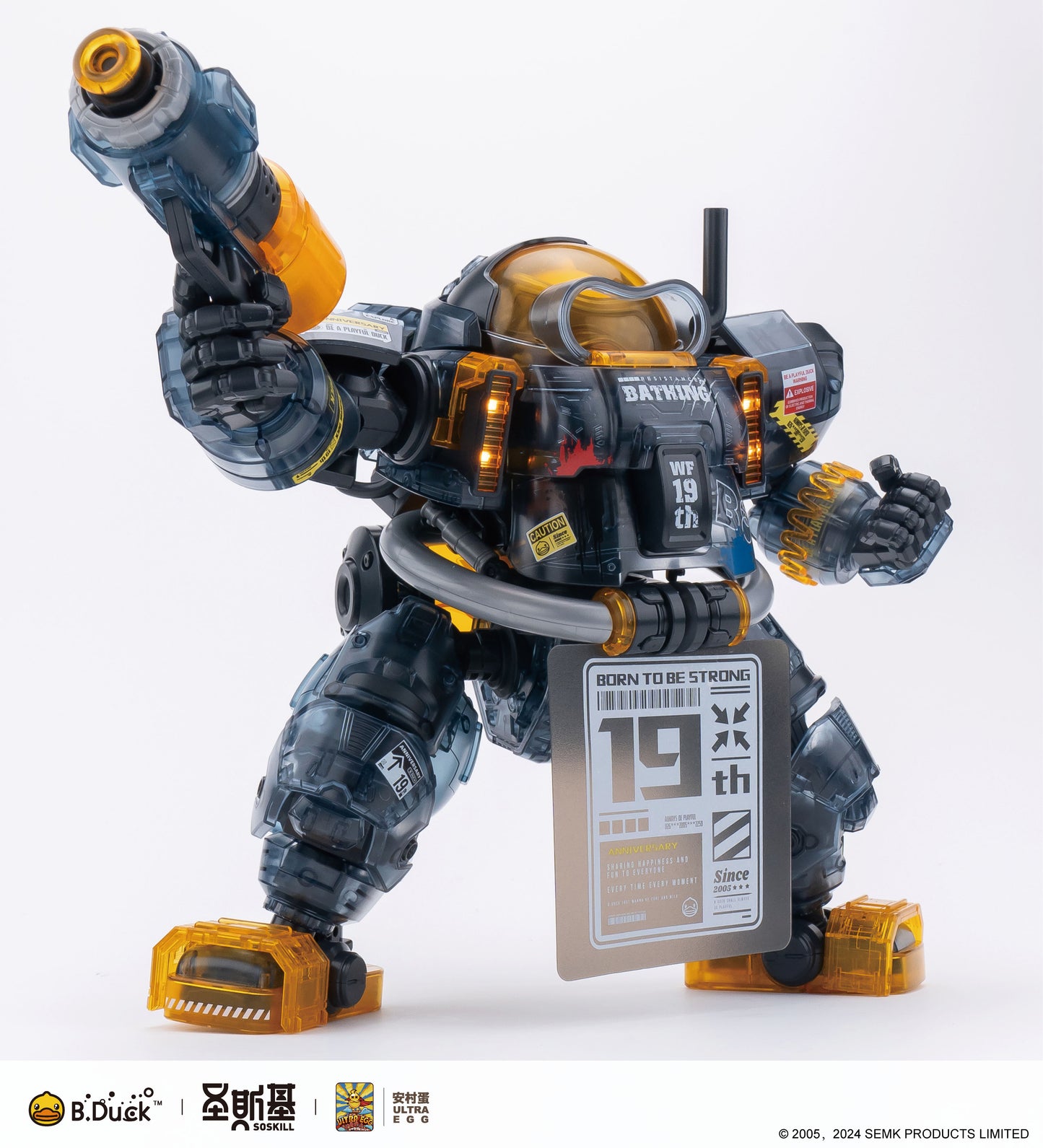 SOSKILL x ULTRA EGG SpaDuck 19th Anniversary Black Samurai Limited Edition Plastic Model Kit