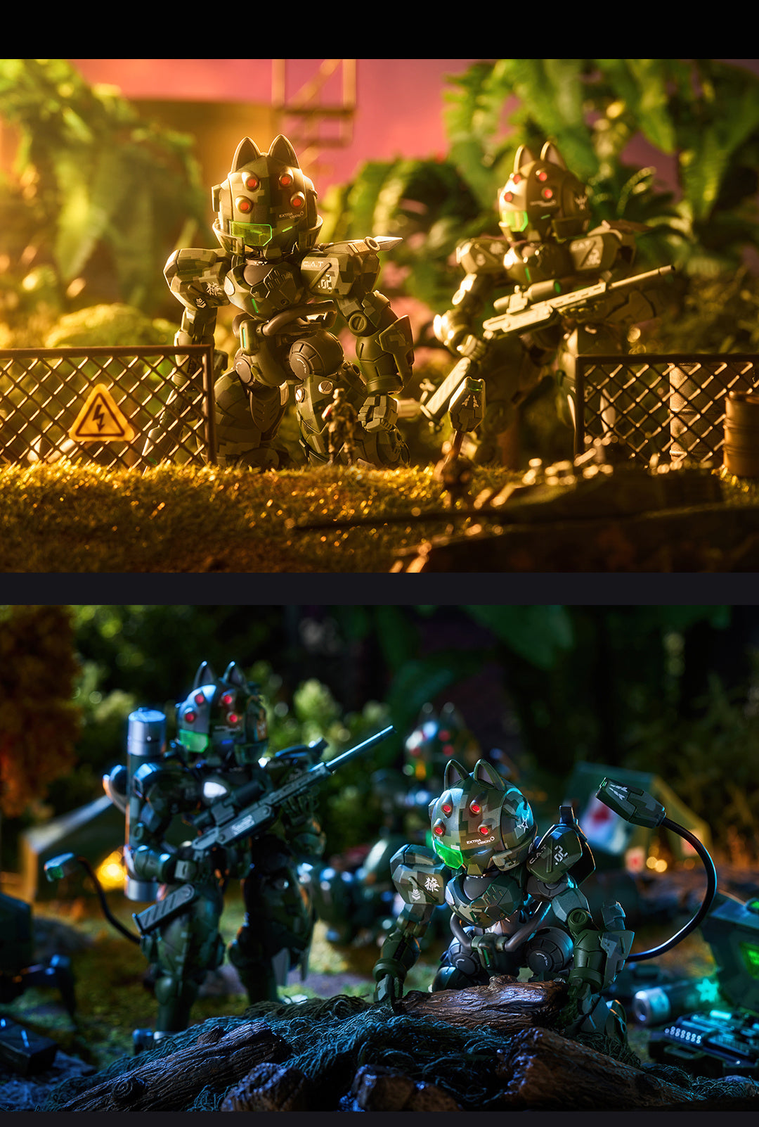 1/60 XIAOT x IRON ROARS Super-Maneuver Armored Walker C.A.T-02 Ryo Jungle Camouflage Limited Edition