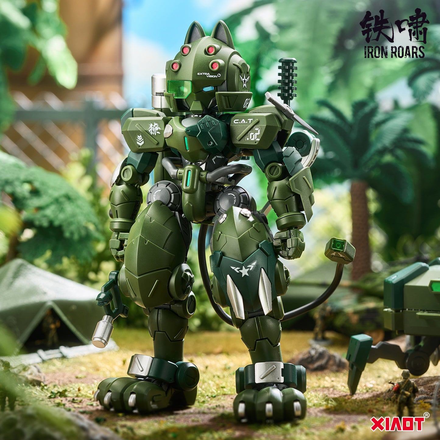 1/60 XIAOT x IRON ROARS Super-Maneuver Armored Walker C.A.T-02 Ryo Jungle Camouflage Limited Edition